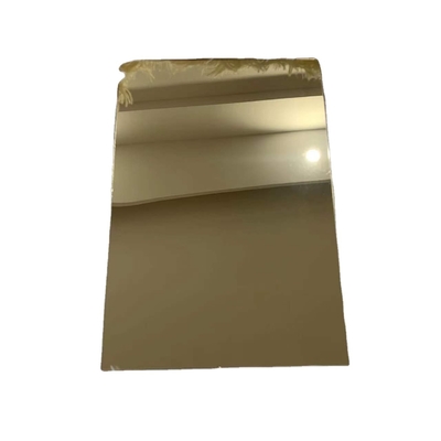 Le miroir léger de plexiglass d'or a moulé les feuilles en plastique acryliques 1220x2440mm 1mm profondément