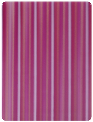 Feuilles acryliques de perle coulée à rayures rouges roses colorées coupées à la taille