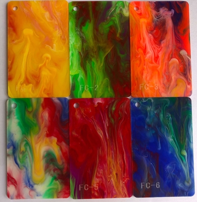 Scié a foré la feuille acrylique de modèle de peinture à l'huile de peinture du × 8ft de 4ft