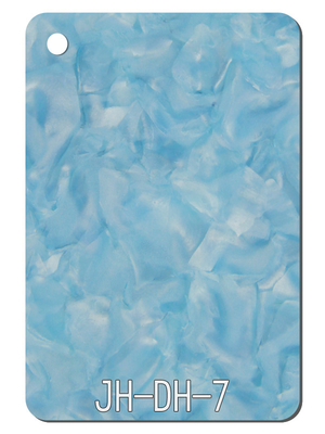 Panneaux en plastique de feuille acrylique bleu-clair de modèle pour le décor à la maison de couverture de lampe de la publicité d'hôtel
