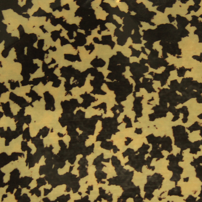 Couleur jaune noire de tortue de celluloïde d'épaisseur en plastique vive de la feuille 0.17mm